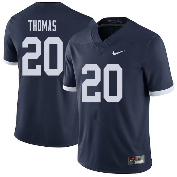 Men #20 Johnathan Thomas Penn State Nittany Lions College Throwback Football Jerseys Sale-Navy